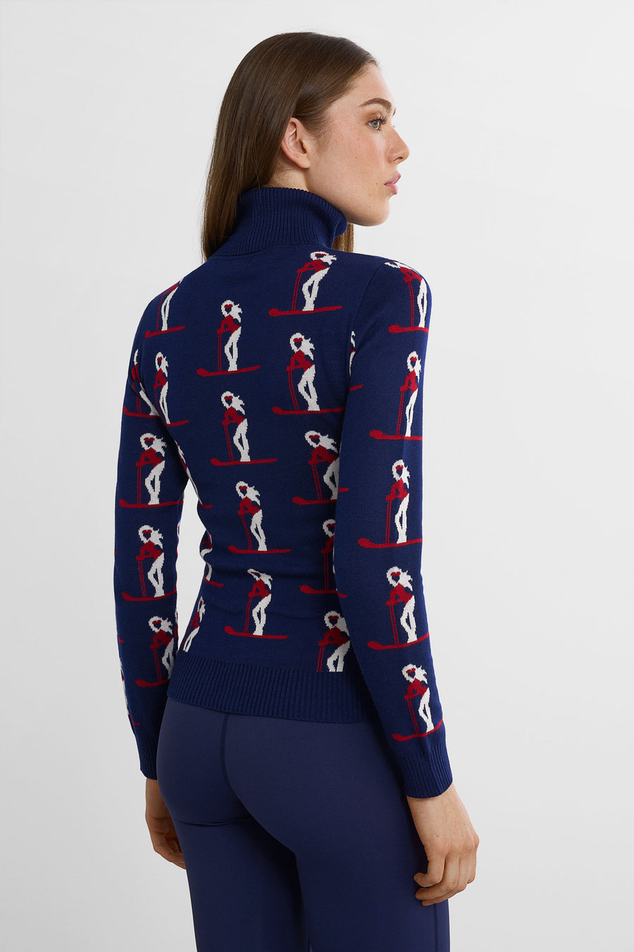 Ski Club Sweater · Blue/Red