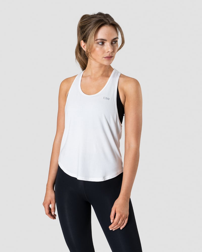 everyday racerback tank top white