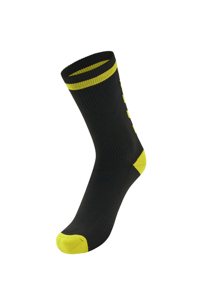 HUMMEL - Elite Indoor Sock Low - Black/blazing Yellow