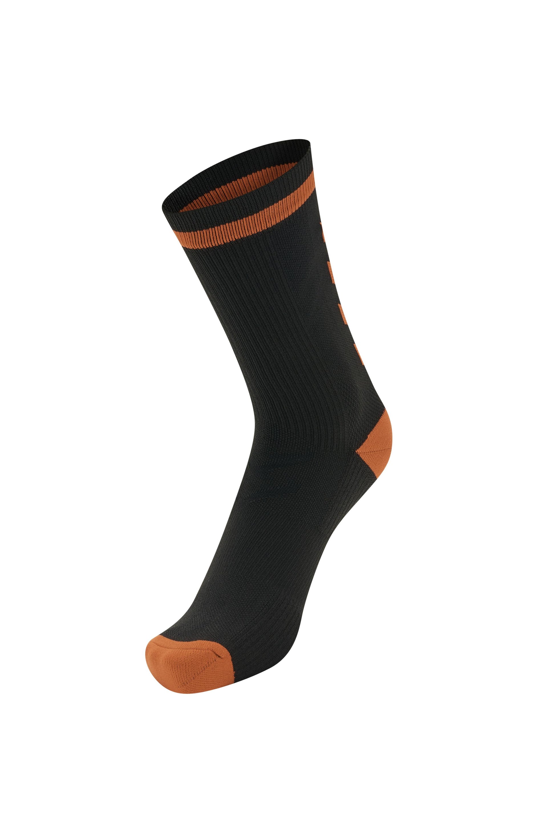 HUMMEL - Elite Indoor Sock Low - Black/orange Tiger