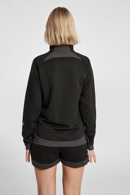 HUMMEL - Hml Lead Women Poly Zip Jacket - Black