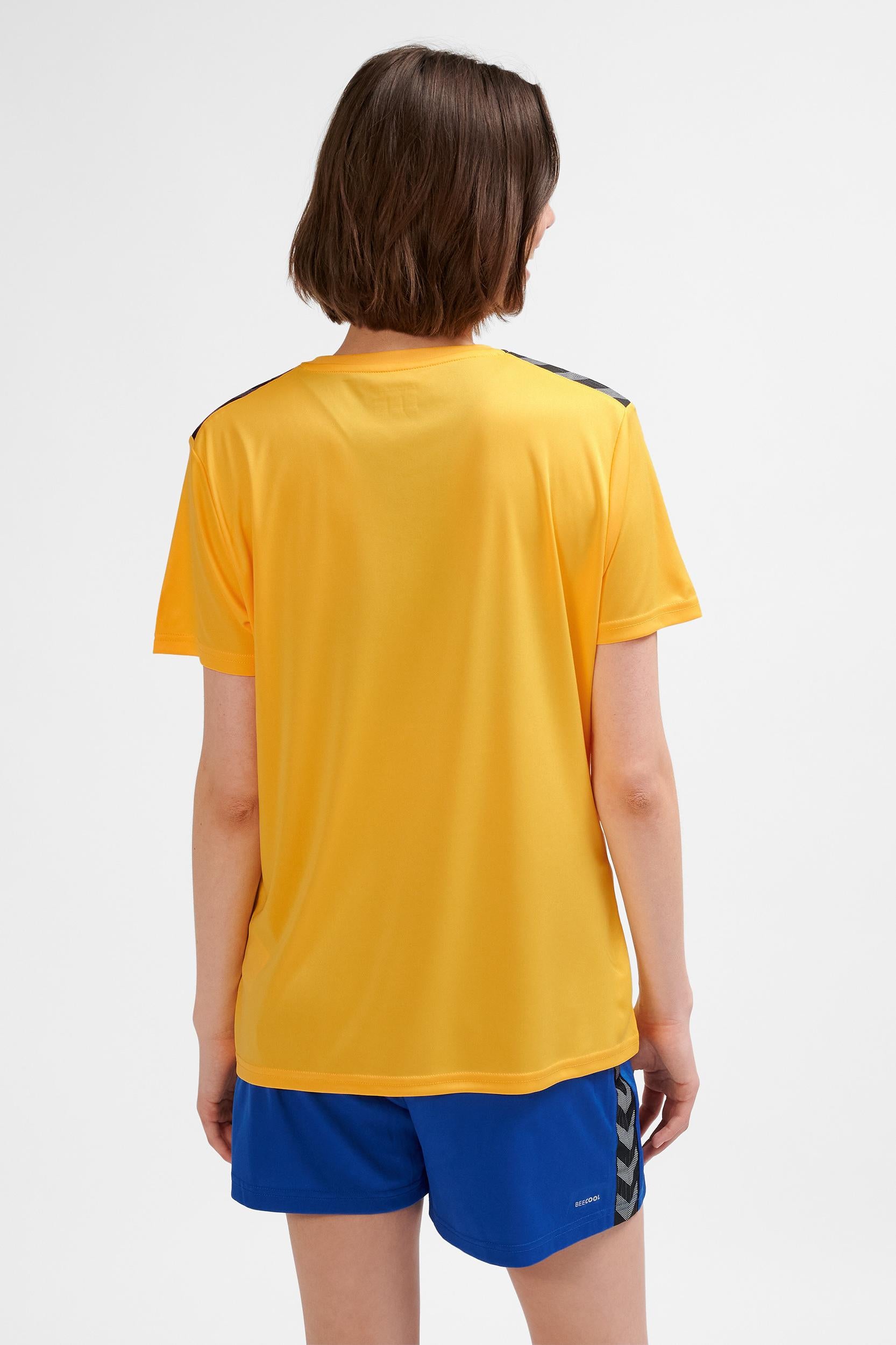 HUMMEL - Hmlauthentic Pl Jersey S/s Woman - Sports Yellow/true Blue