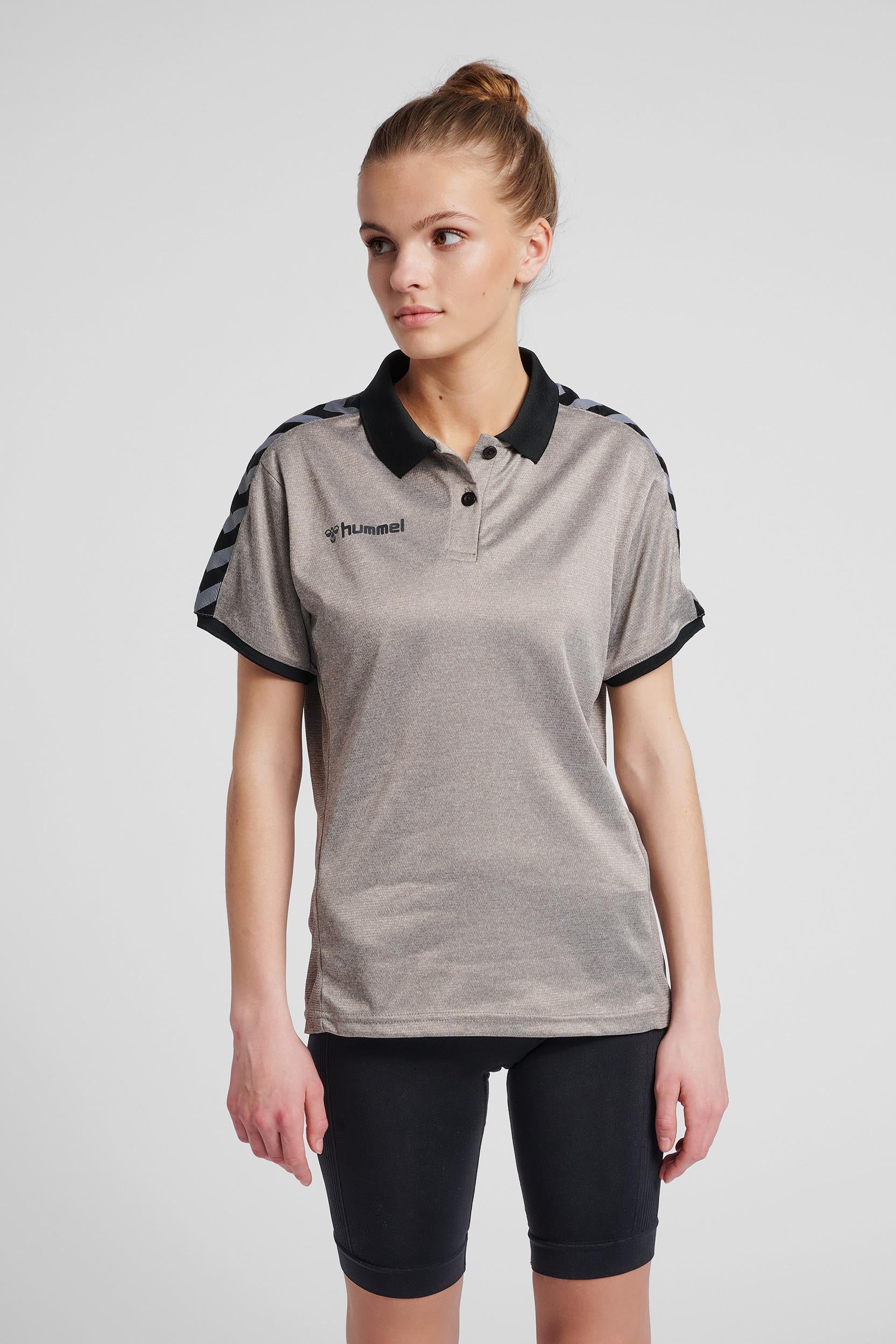 HUMMEL - Hmlauthentic Woman Functional Polo - Grey Melange