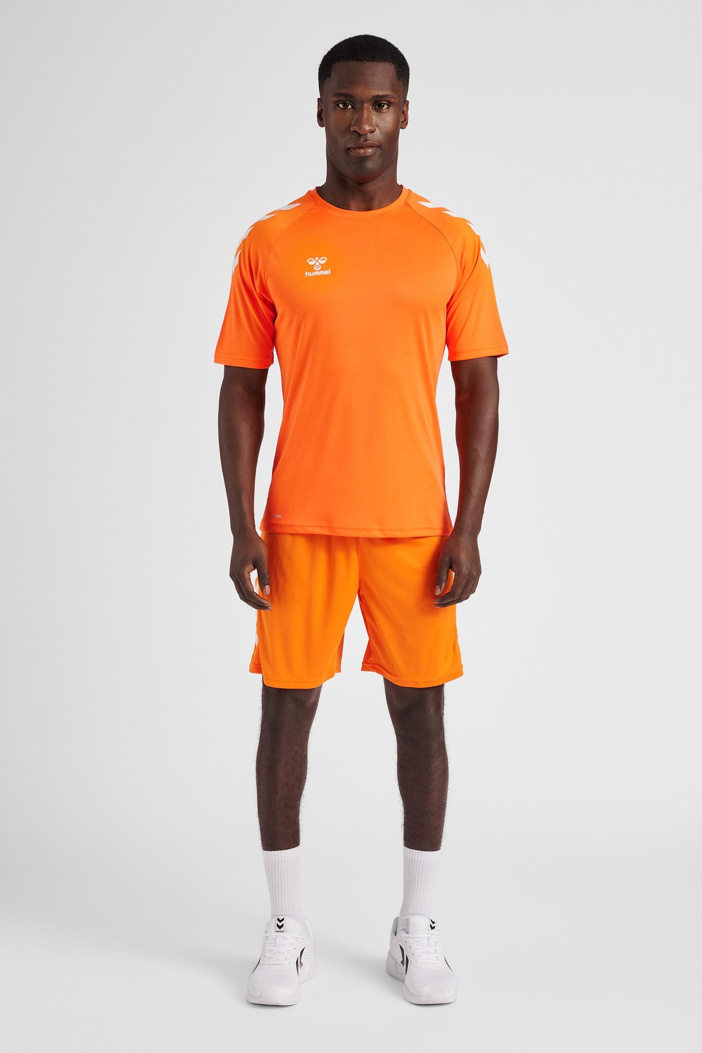 HUMMEL - Hmlcore Xk Core Poly T-shirt S/s - Orange Tiger