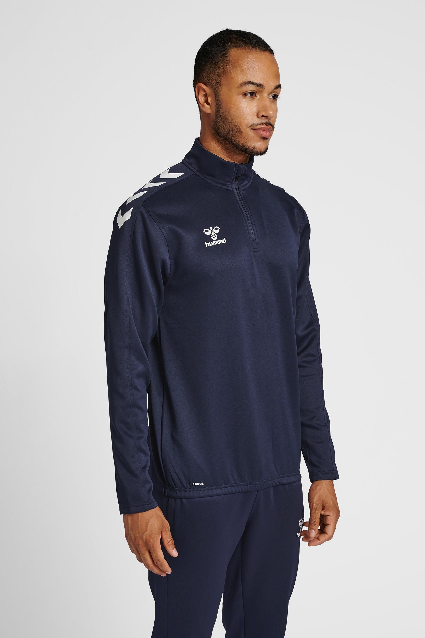 HUMMEL - Hmlcore Xk Half Zip Poly Sweat - Marine