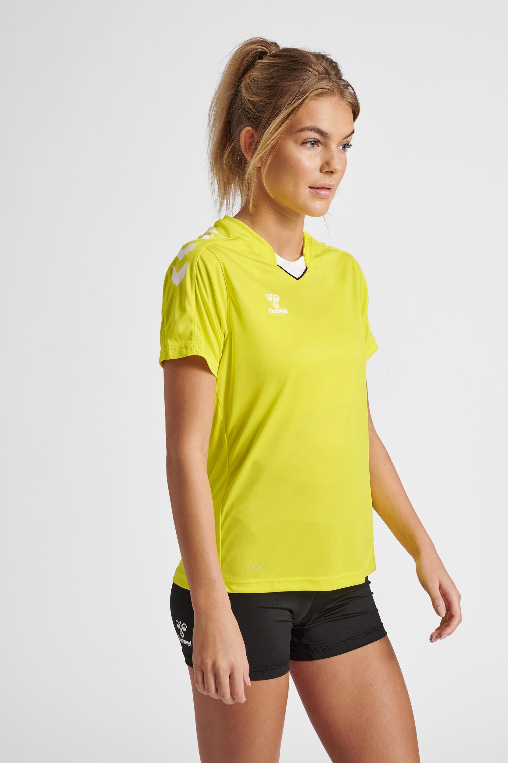 HUMMEL - Hmlcore Xk Poly Jersey S/s Woman - Blazing Yellow