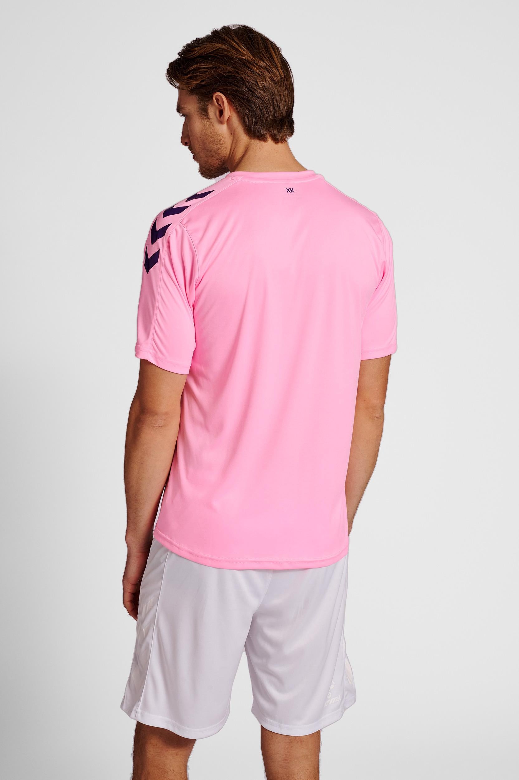 HUMMEL - Hmlcore Xk Striped Jersey S/s - Cotton Candy/acai