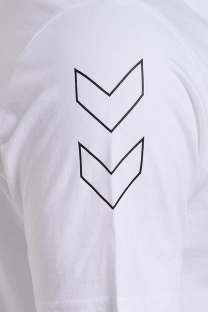 HUMMEL - Hmlelemental Chevron Cotton Tee - White