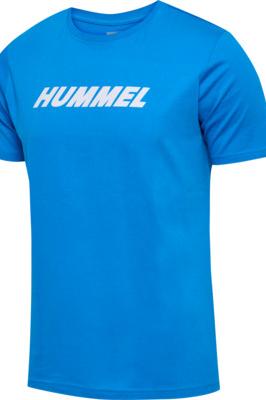 HUMMEL - Hmlelemental Logo Cotton Tee - Indigo Bunting