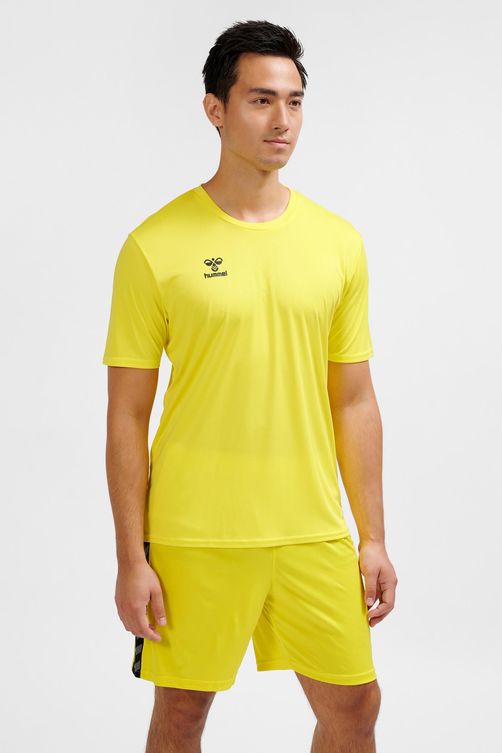 HUMMEL - Hmlessential Jersey S/s - Blazing Yellow