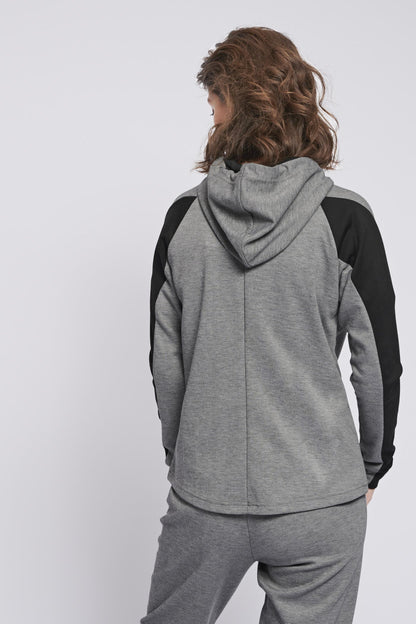 HUMMEL - Hmlessi Zip Hoodie - Grey Melange