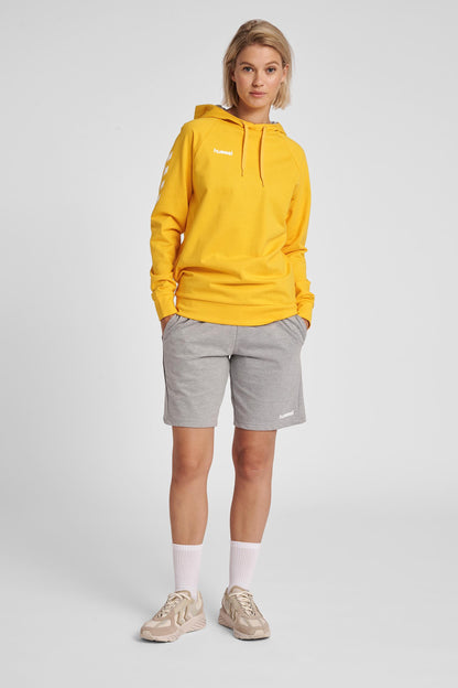 HUMMEL - Hmlgo Cotton Hoodie Woman - Sports Yellow