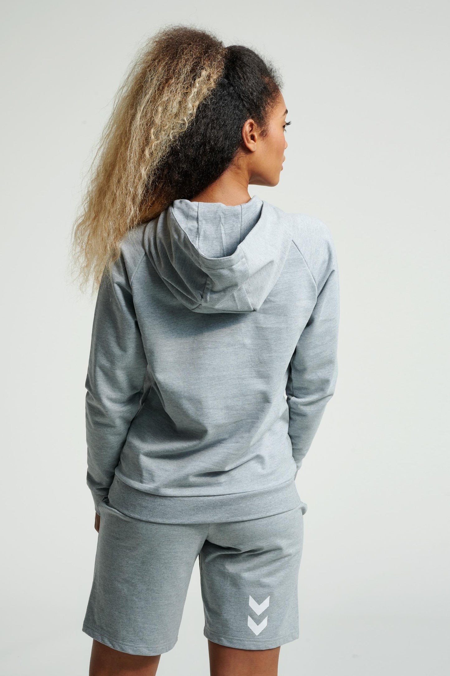 HUMMEL - Hmlgo Cotton Logo Hoodie Woman - Grey Melange