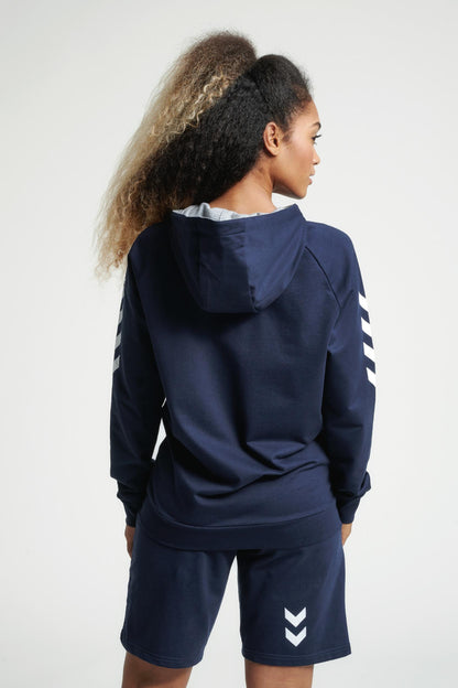 HUMMEL - Hmlgo Cotton Zip Hoodie Woman - Marine