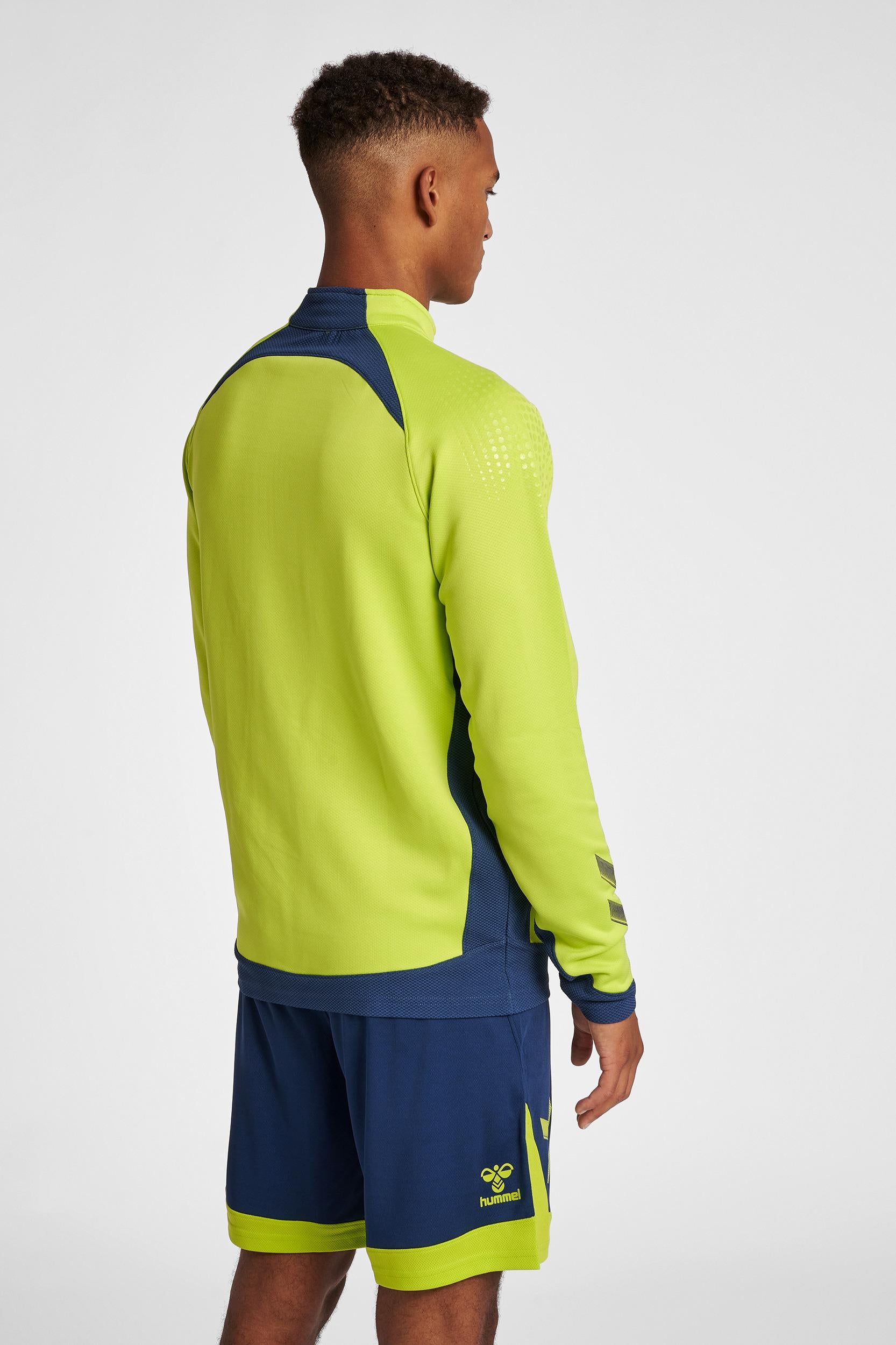 HUMMEL - Hmllead Half Zip - Lime Punch