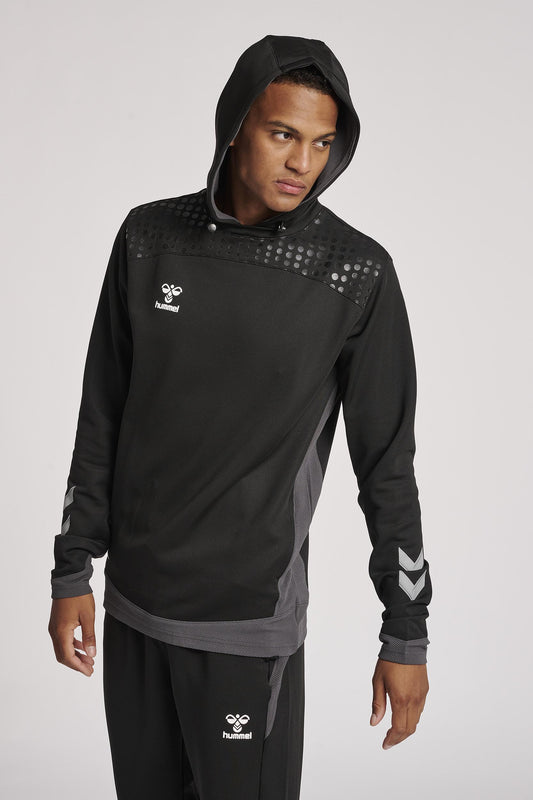 HUMMEL - Hmllead Poly Hoodie - Black