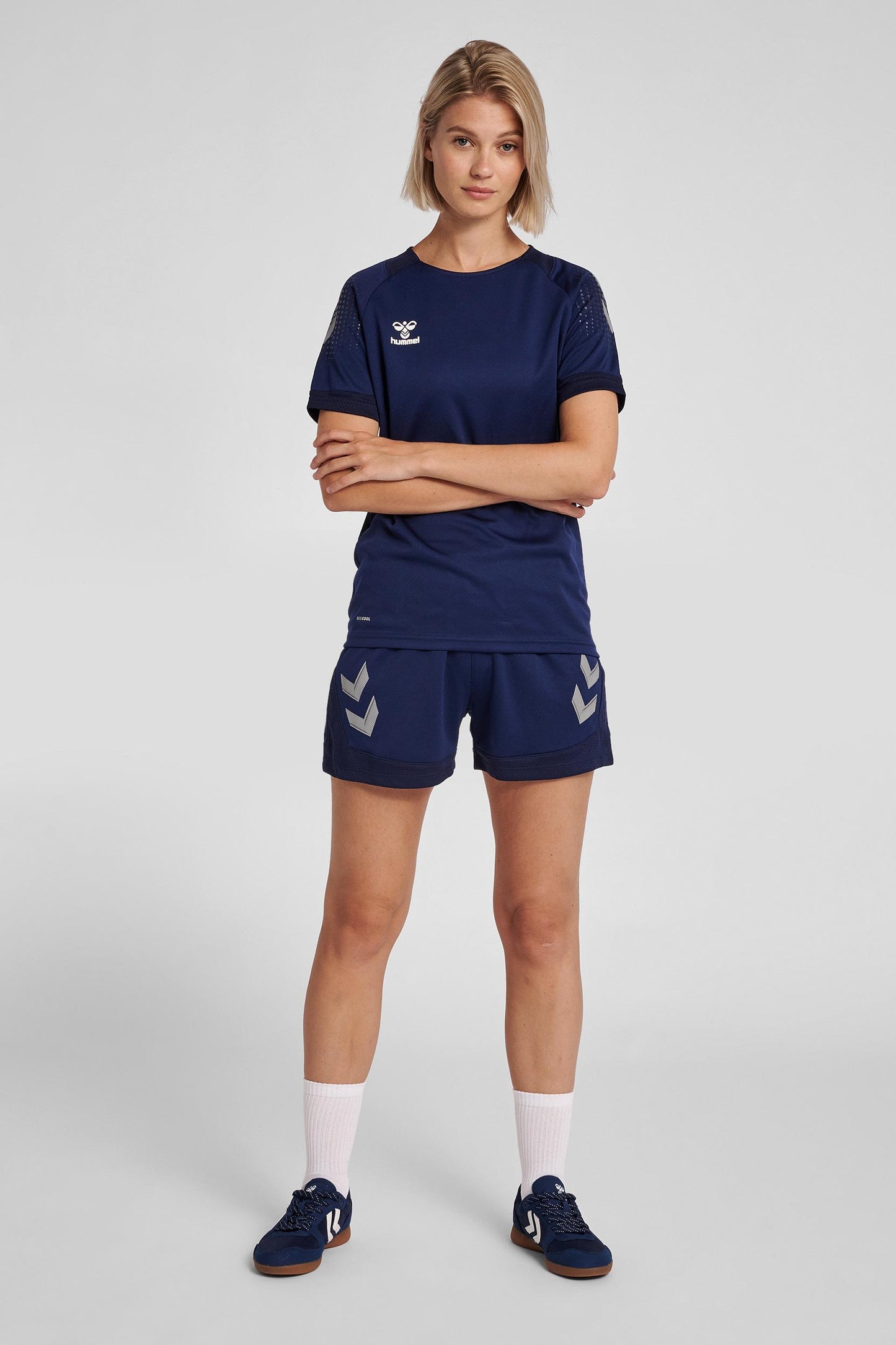 HUMMEL - Hmllead Womens Poly Shorts - Marine