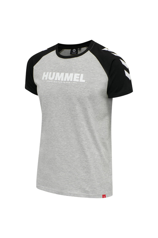 HUMMEL - Hmllegacy Blocked T-shirt - Grey Melange