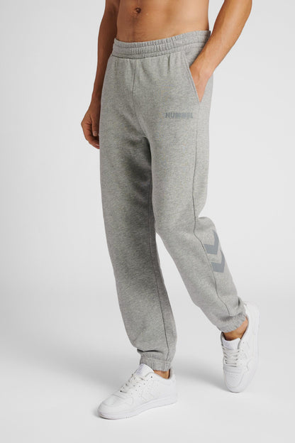 HUMMEL - Hmllegacy Regular Pants - Grey Melange