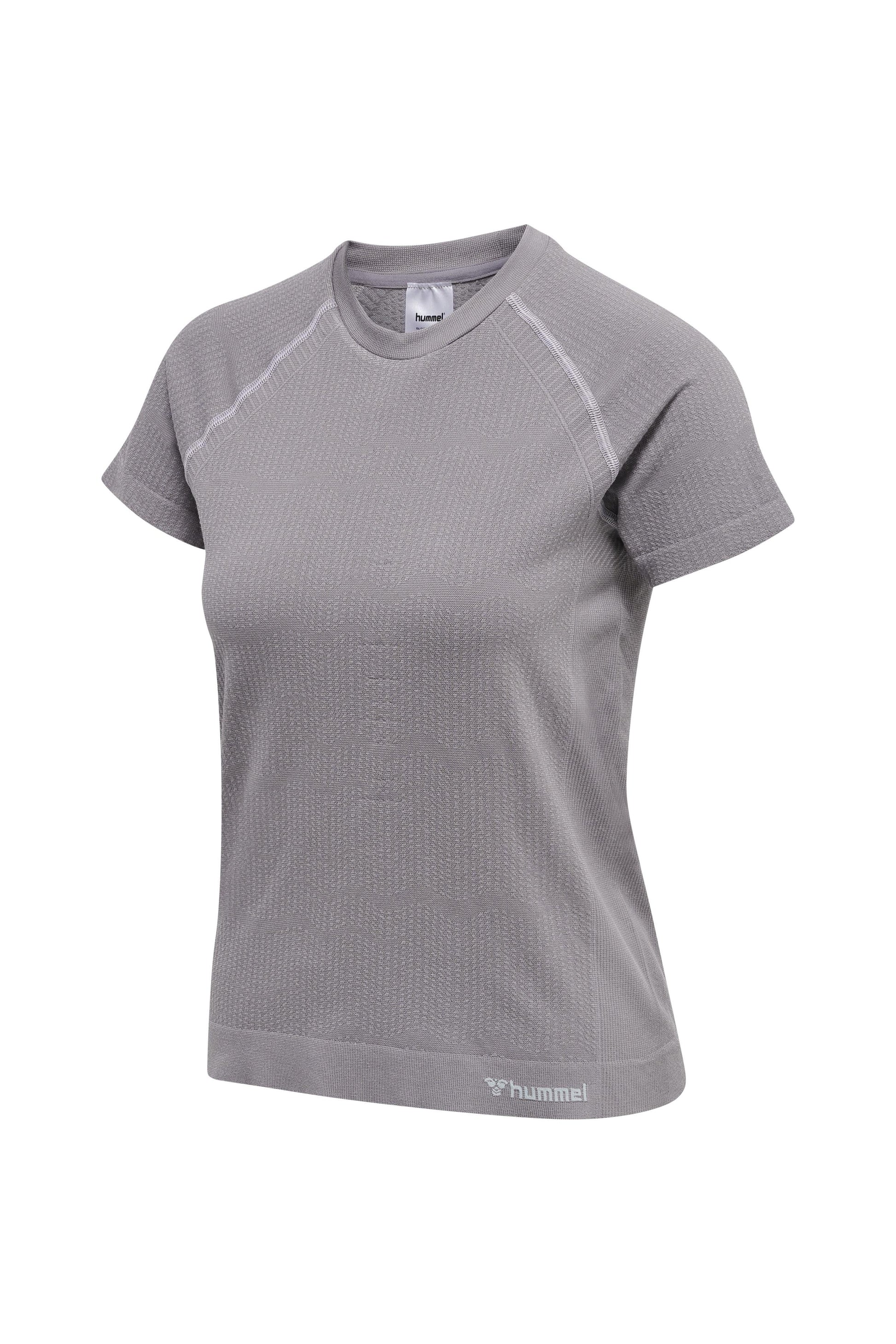 HUMMEL - Hmlmt Flow Seamless T-shirt - Minimal Gray