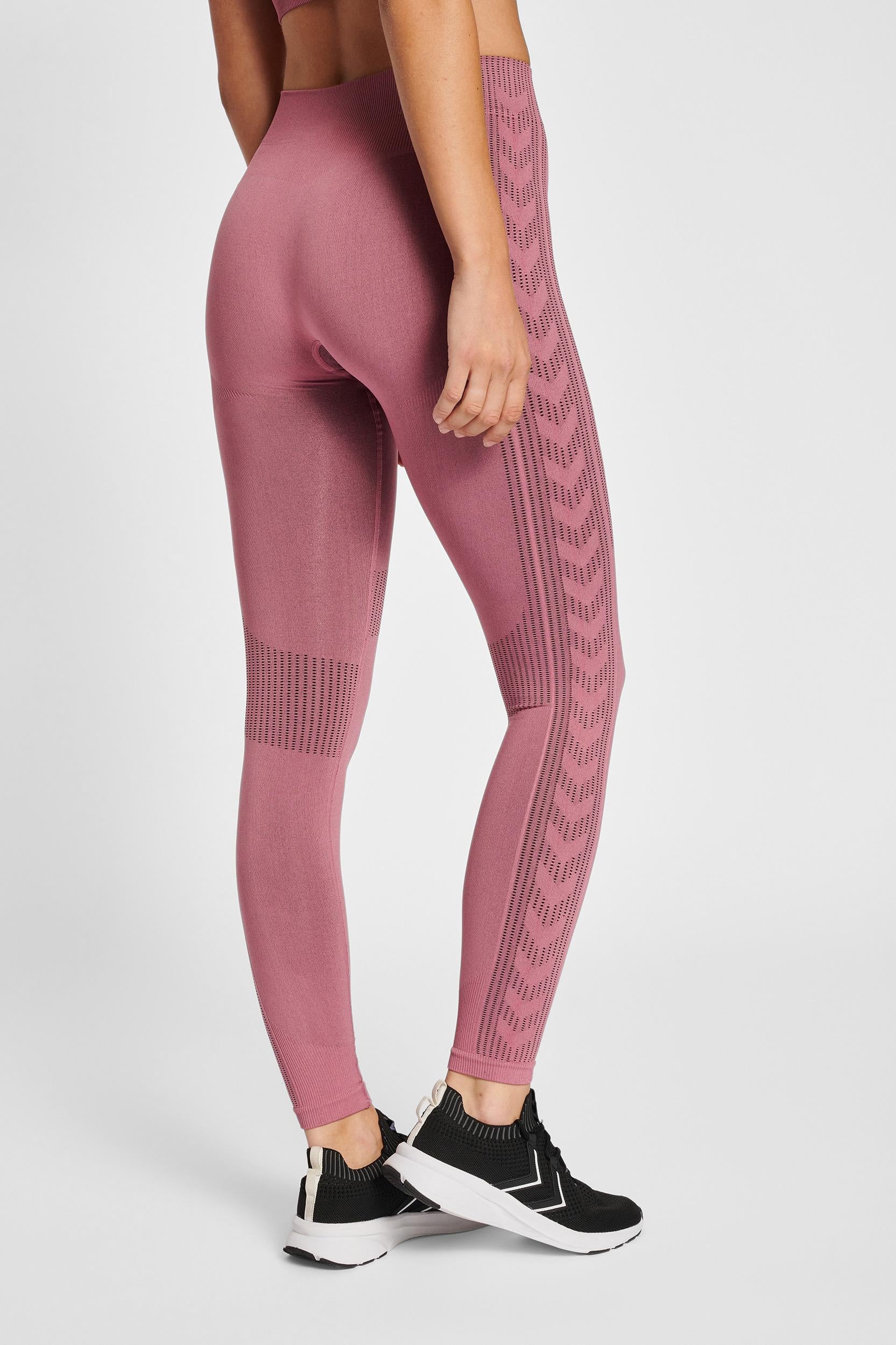 HUMMEL - Hmlmt Shaping Seamless Mw Tights - Heather Rose