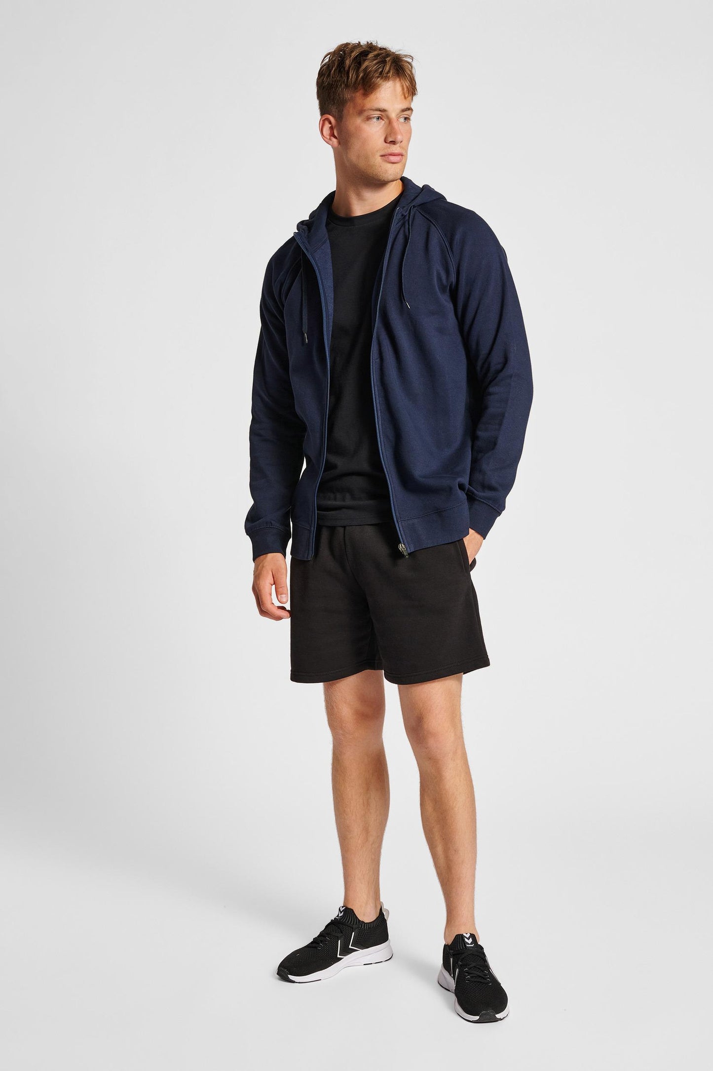 HUMMEL - Hmlred Classic Zip Hoodie - Marine