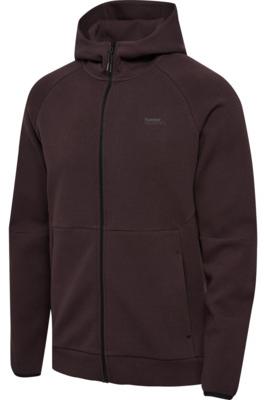 HUMMEL - Hmltech Fleece Regular Zip Hoodie - Chocolate Plum