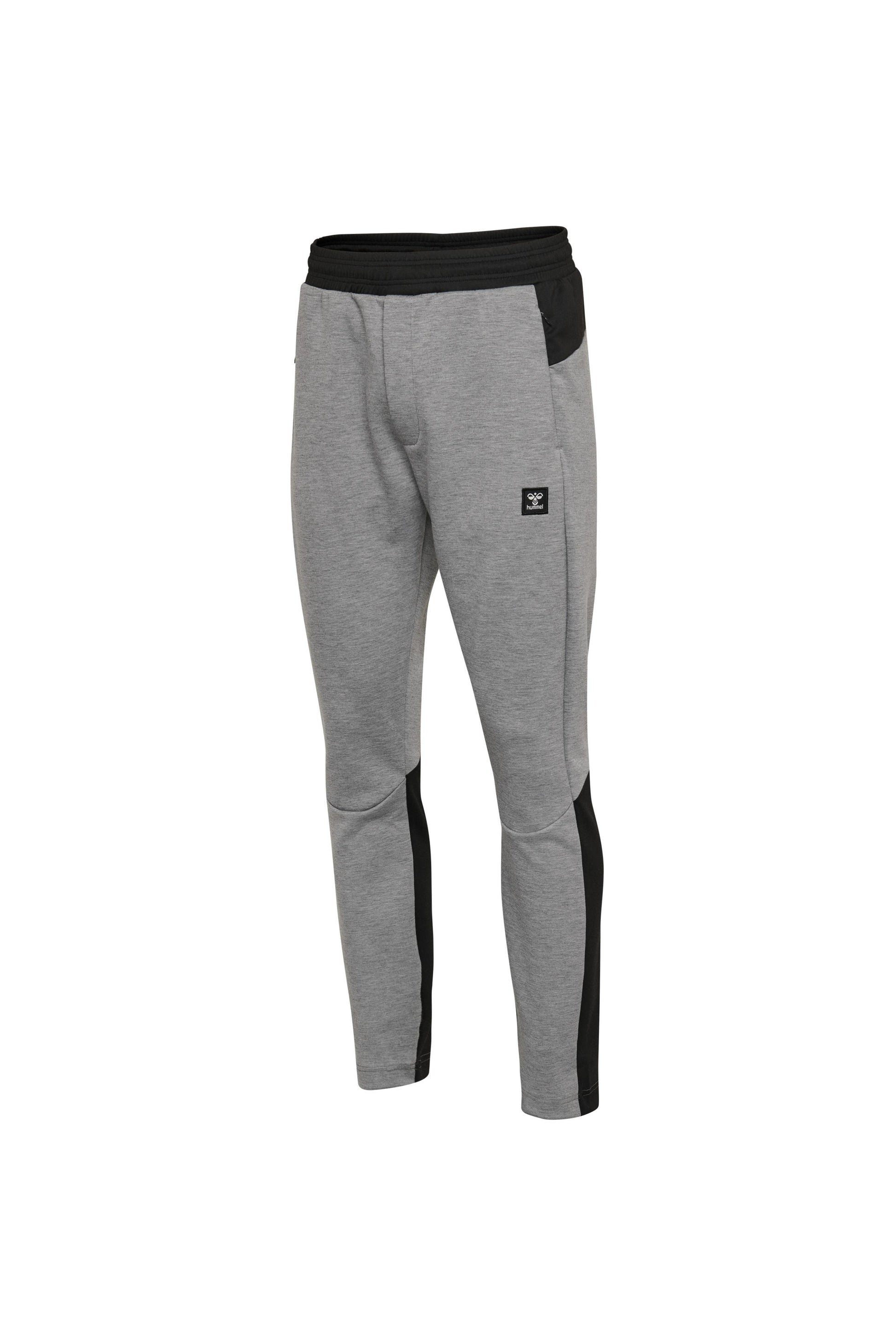 HUMMEL - Hmltropper Tapered Pants - Grey Melange