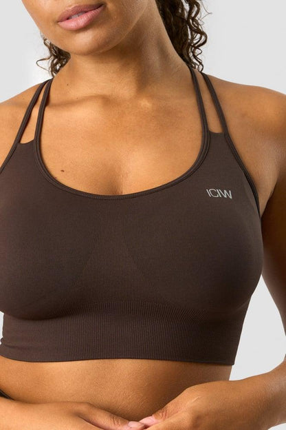 ICANIWILL - Define Seamless Sports Bra - Dark Brown