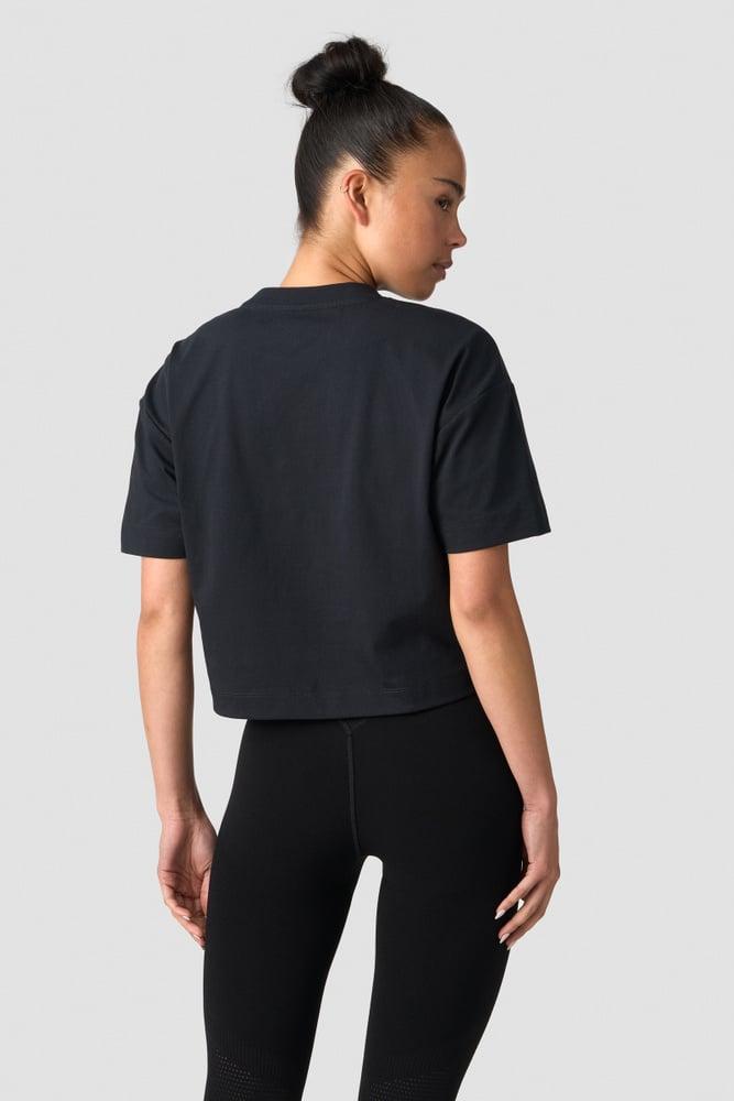 ICANIWILL - Everyday Cotton Cropped T-shirt - Black