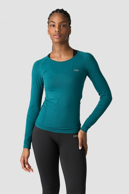 ICANIWILL - Everyday Seamless Ls - Dark Teal Green