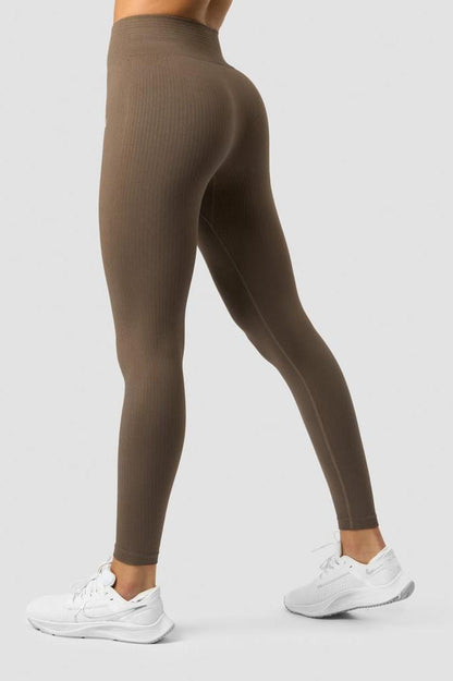 ICANIWILL - Ribbed Define Seamless Tights - Dark Sand