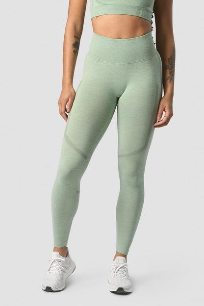 ICANIWILL - Rush Seamless Tights - Ice Green Melange