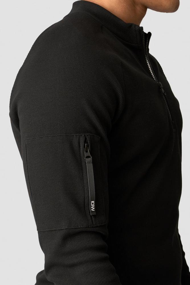 ICANIWILL - Shourai 1/4 Zip Ls - Black