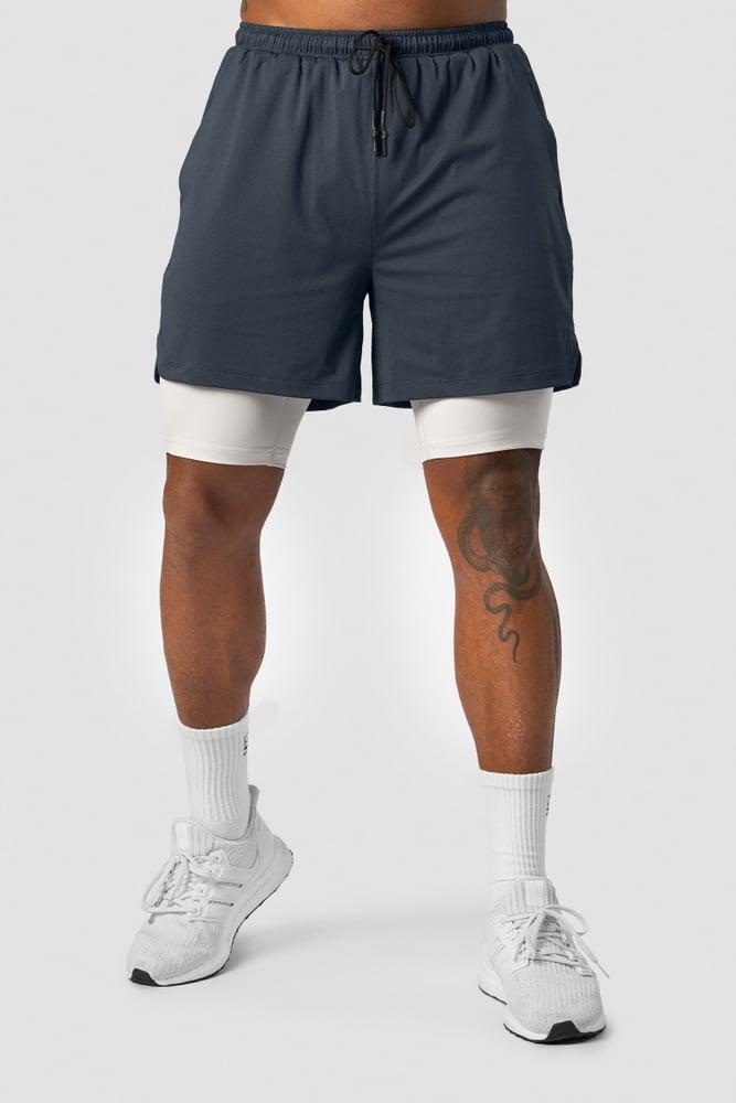 ICANIWILL - Stride 2-in-1 Shorts - Navy