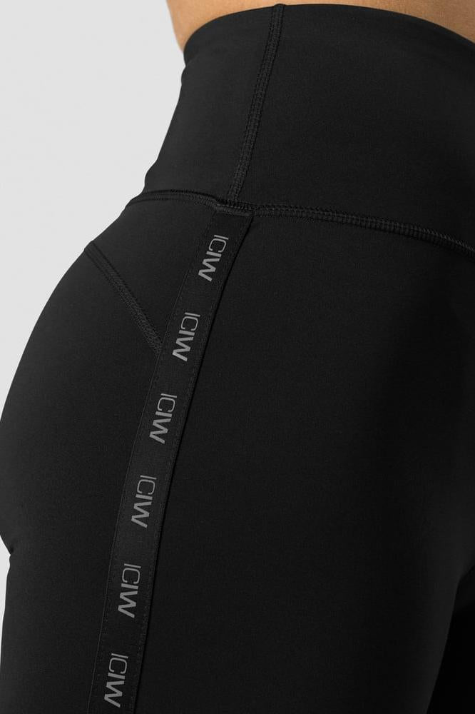 ICANIWILL - Ultimate Training Logo Tights Black - Black