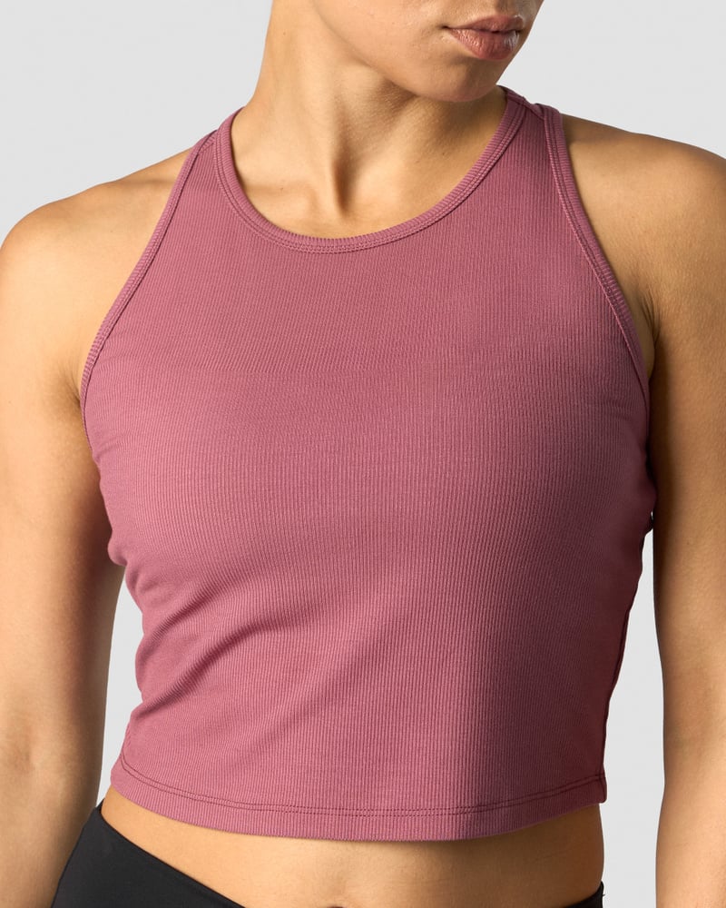 nimble cropped tank top wild berry