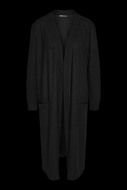 NOISY MAY - City L/s Long Cardigan Curve - Black