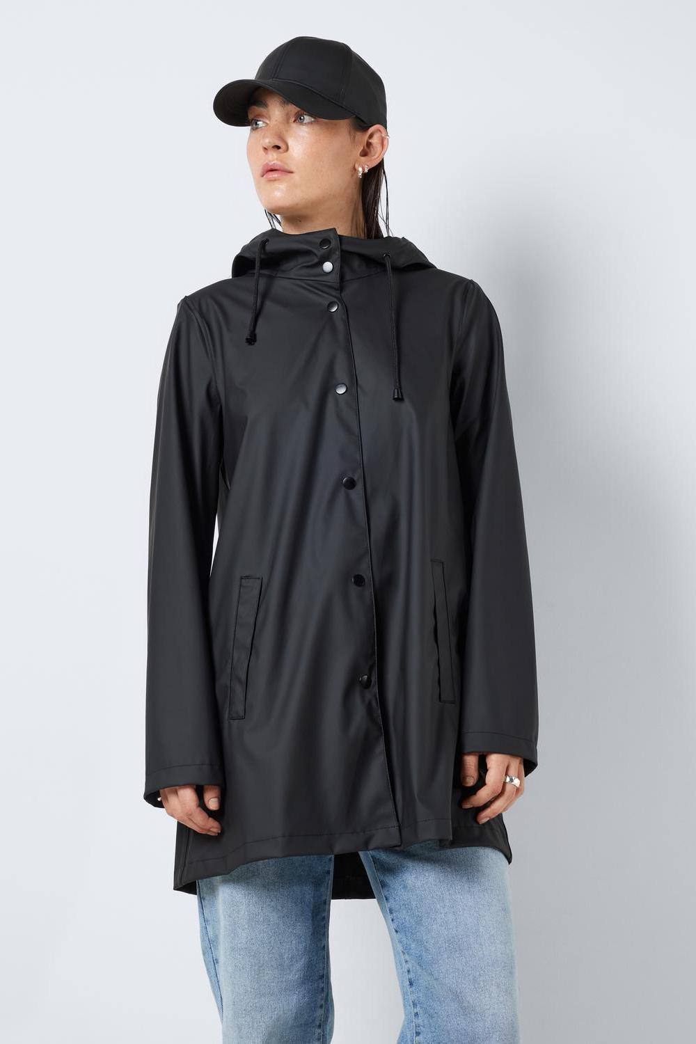 NOISY MAY - Sky L/s A-line Raincoat - Black