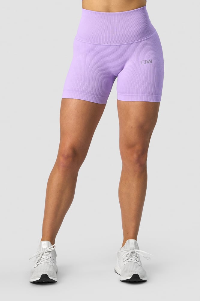 ribbed define seamless pocket shorts lavender